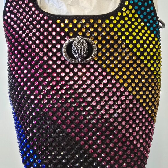 Kurt Geiger London Small Chelsea Crystal Hobo Crossbody Bag - Picture 5 of 10